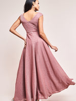 Lurex Wrap Maxi Dress