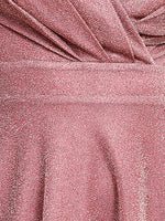 Lurex Wrap Maxi Dress