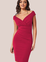Bardot Pleated Midi Dress