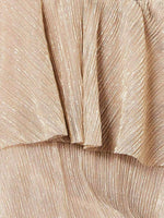Lurex High Low Layered Midi Dress