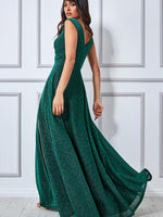 Lurex Wrap Maxi Dress