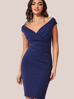 Bardot Pleated Midi Dress